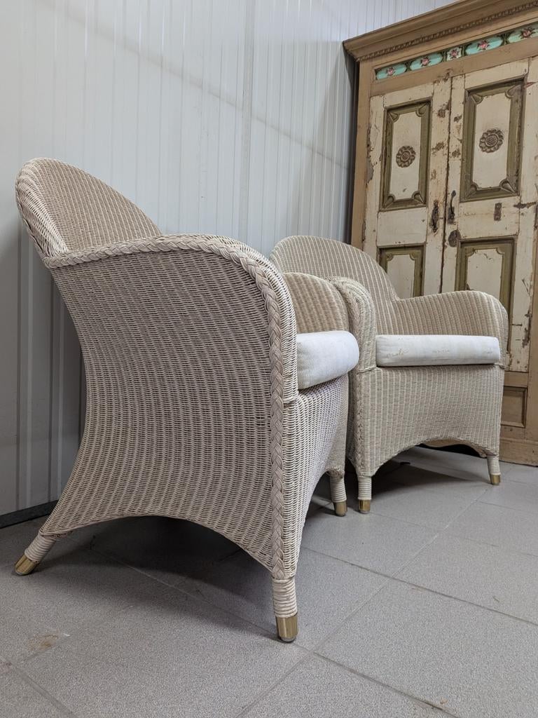 Castle Loom Fauteuils | Set van 2 | Wicker / Lloyd Loom Stij, Ophalen