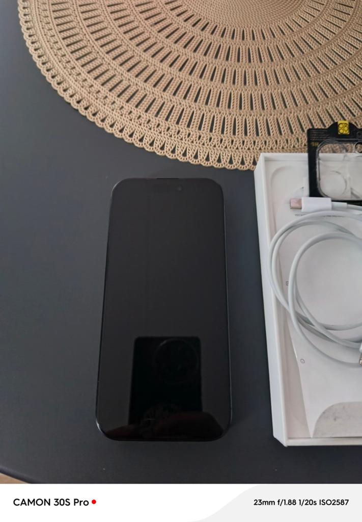 TE KOOP APPLE IPHONE 16 PRO 5G 128 GB BLACK TINTANIUM, Overige modellen, Ophalen of Verzenden, Zo goed als nieuw, Met simlock