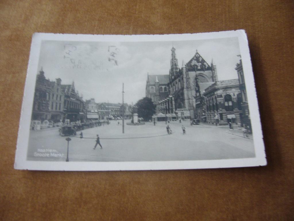 HAARLEM  =  GROOTE MARKT, Verzamelen, Ophalen of Verzenden, 1940 tot 1960, Gelopen, Noord-Holland