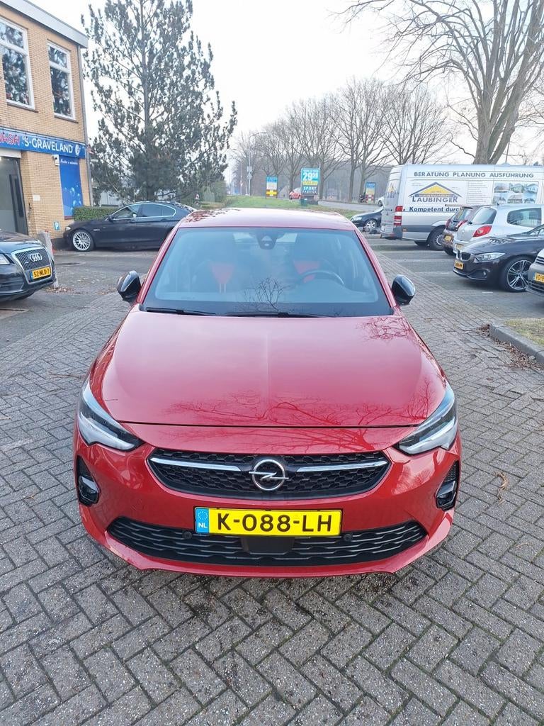 Opel Corsa 1.2 Turbo Start/stop 100pk Aut 2021 Rood, Auto's, Opel, 49 €/maand, Origineel Nederlands, 1200 kg, Particulier