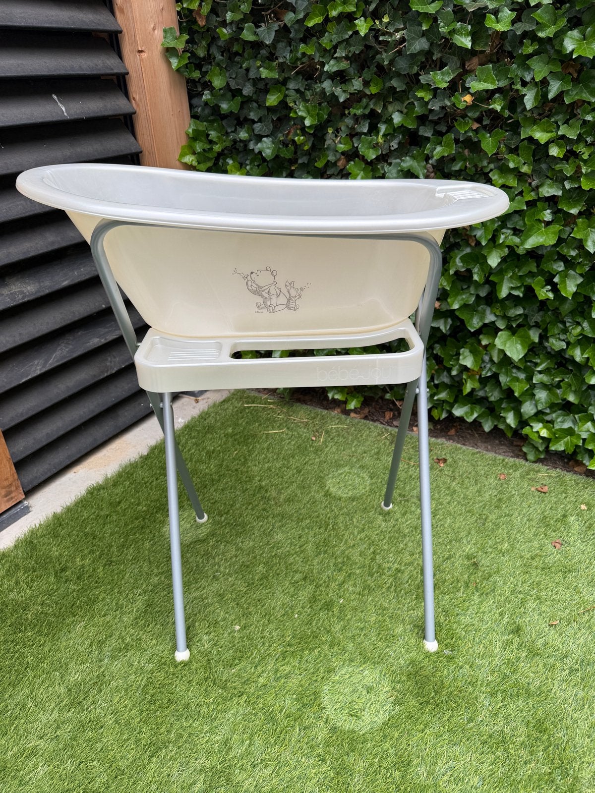 Badje met standaard en Tummy Tub, Kinderen en Baby's, Badjes en Verzorging, Ophalen, Zo goed als nieuw, Badje, Bébé-jou