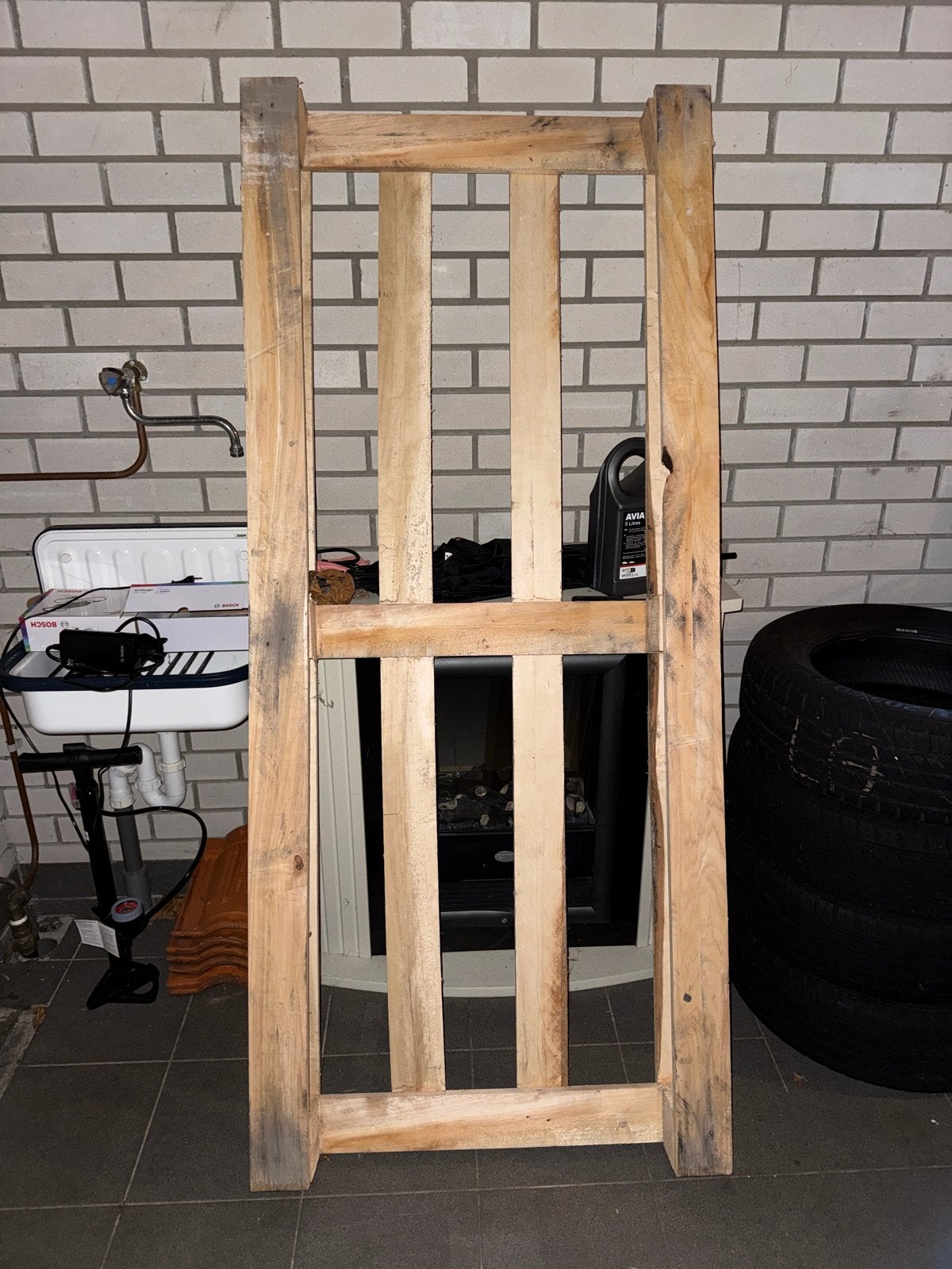 Houten Pallet 180x80cm - Ideaal voor diverse projecten, Ophalen, Gebruikt, 50 mm of meer, Pallet