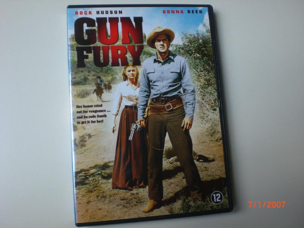 dvd Gun Fury Rock Hudson Donna Reed Lee Marvin, Ophalen of Verzenden, Zo goed als nieuw, 1940 tot 1960, Actie en Avontuur