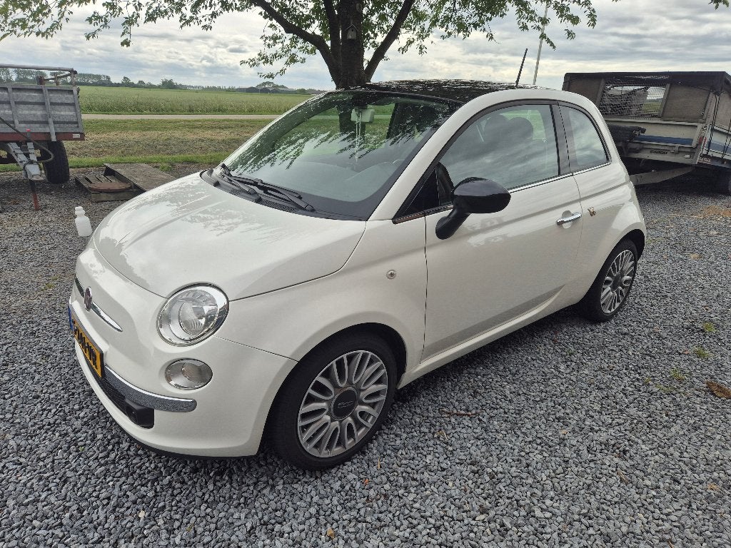 Fiat 500 0.9 Twinair turbo 2014 Wit, Voorwielaandrijving, 86 pk, Leder, Handgeschakeld