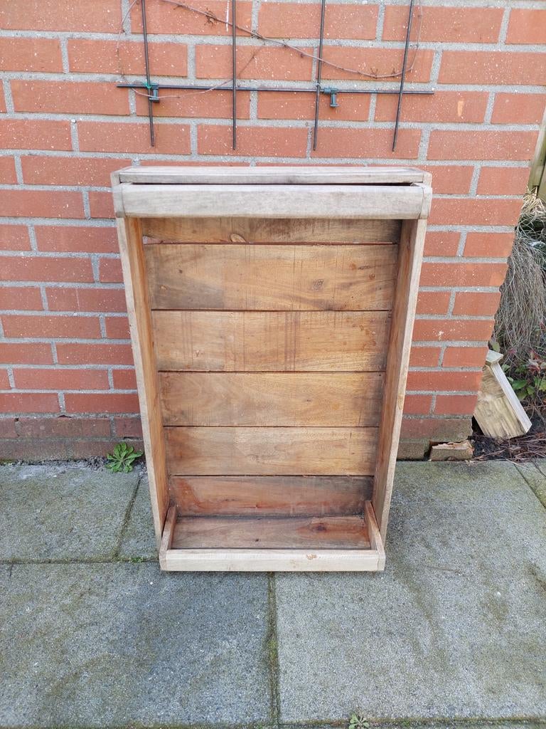 Massief houten sierkrat, Tuin en Terras, Bloembakken en Plantenbakken, Ophalen, Hout