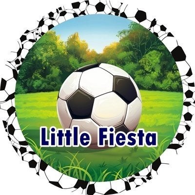 lf1225 luxe icing voetbal 19cm ook in cupcake maat eetbaar, Ophalen of Verzenden, Nieuw, Taarten, Versiering