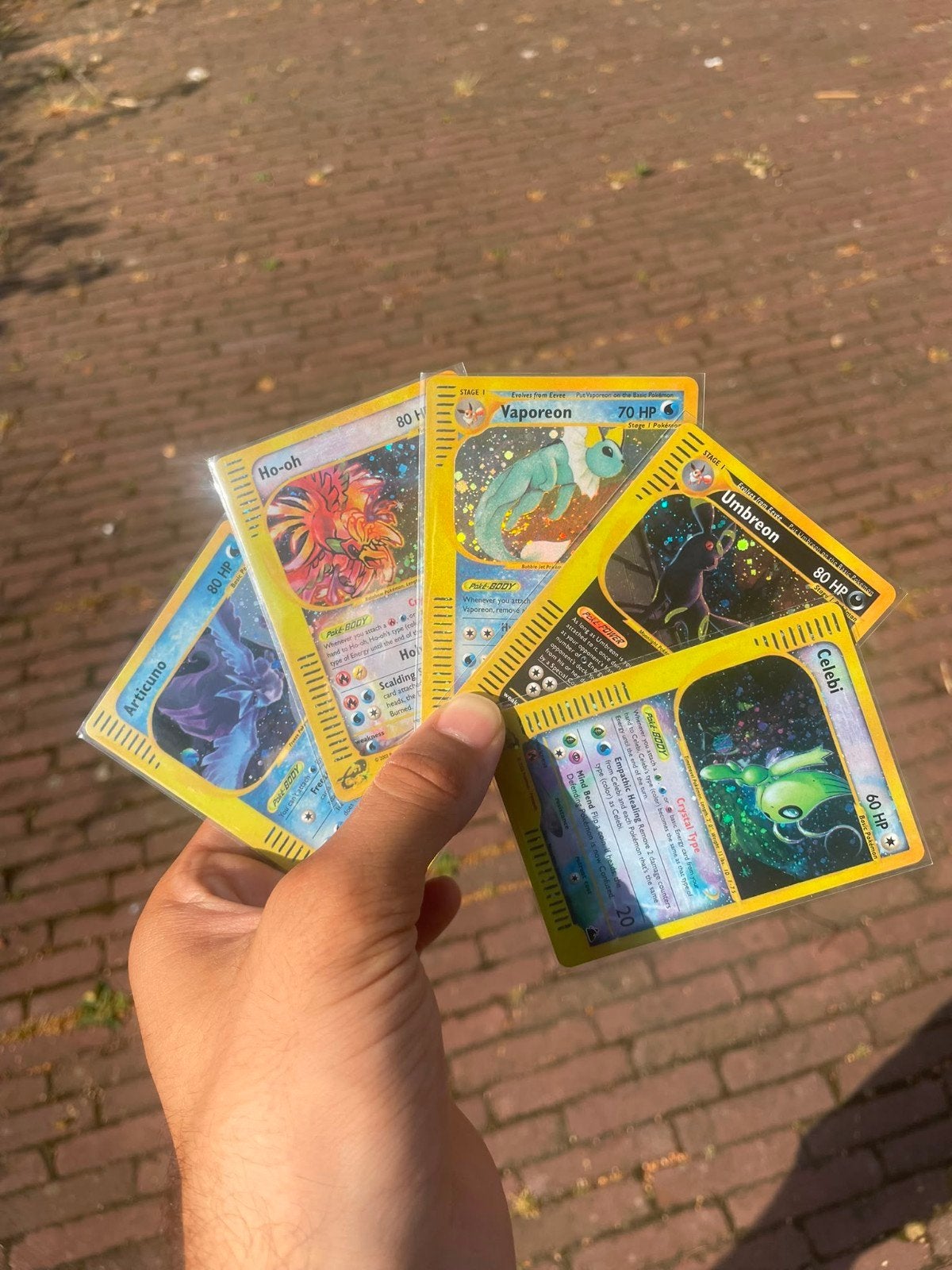 Holo Pokemon kaarten ( Proxy ) van Skyridge & Aquapolis, Ophalen of Verzenden, Zo goed als nieuw, Meerdere kaarten, Foil