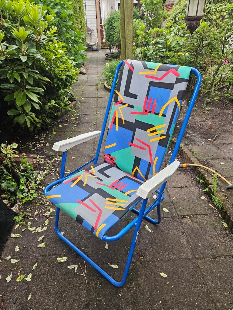2 x vintage campingstoel kamperen tuin, Ophalen, Campingstoel