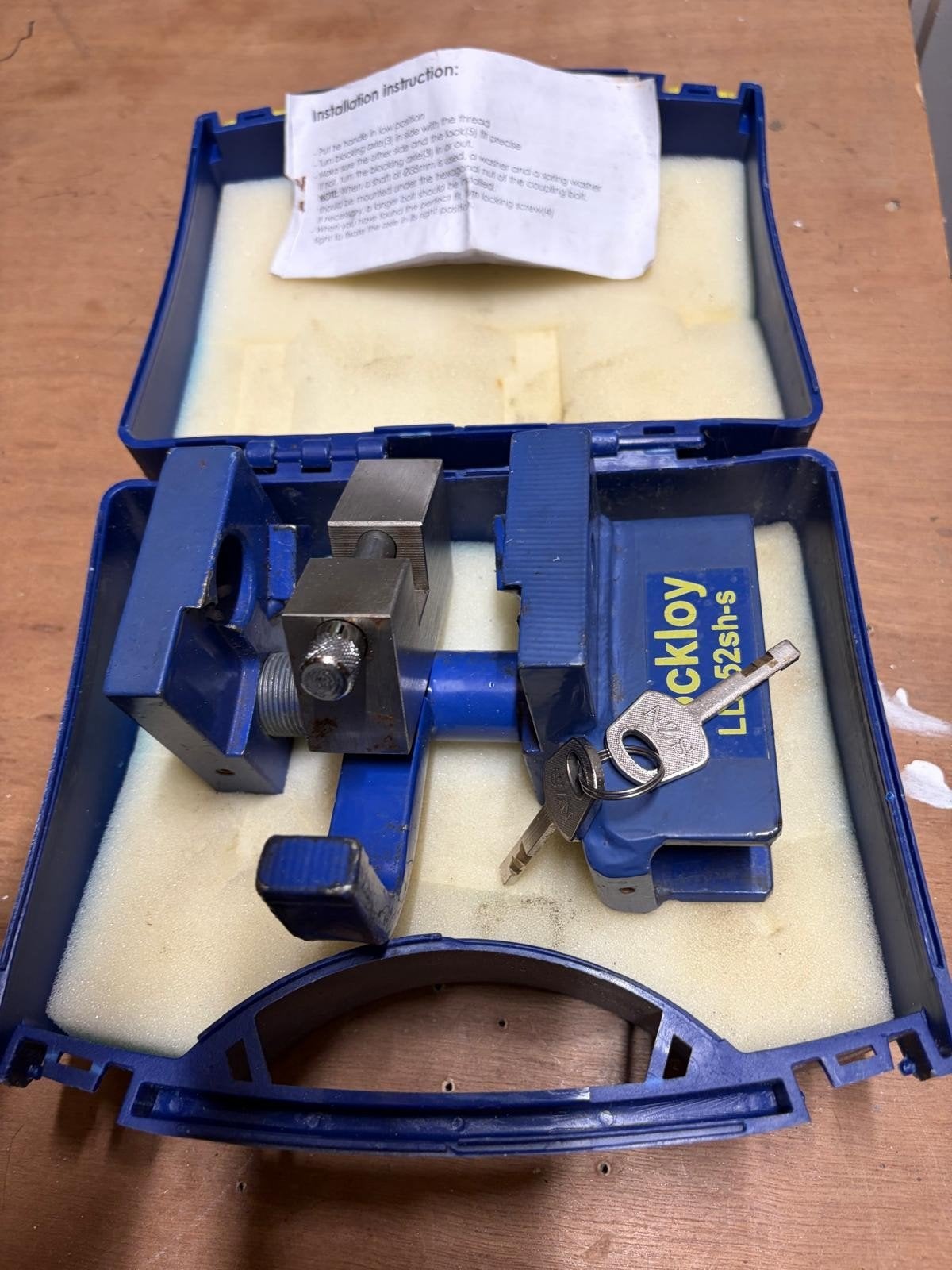 disselslot Lockloy LL52SH-S, Caravans en Kamperen, Ophalen