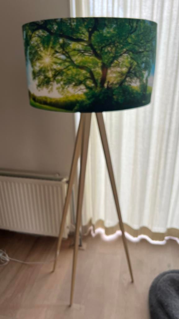 Vloerlampenkap met boomprint, Ophalen, Gebruikt, Metaal, 100 tot 150 cm