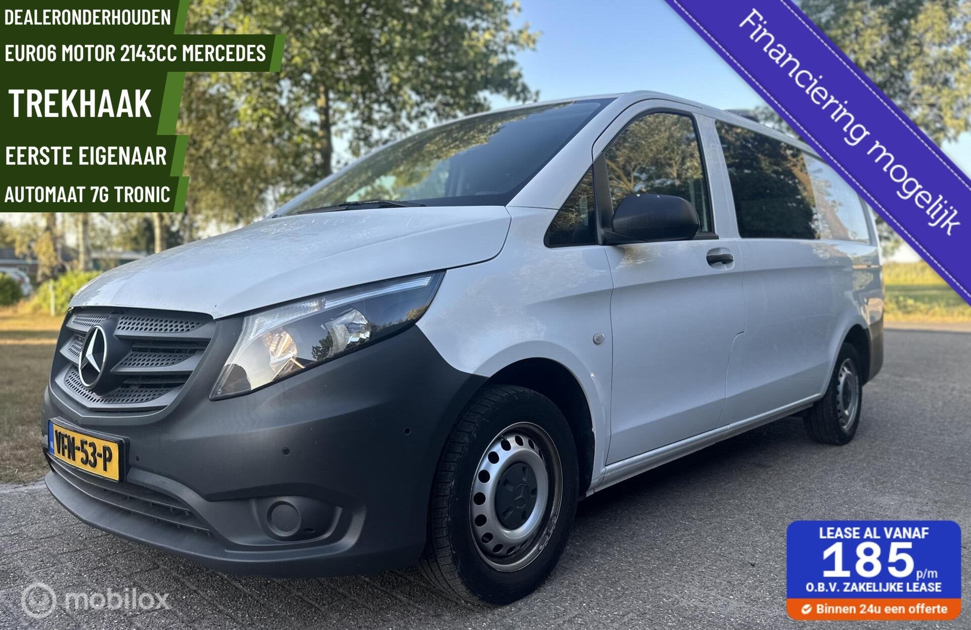Mercedes Vito 114 CDI Lang 2143cc Euro6 automaat Nav. airco, Auto's, Automaat, Dealer onderhouden, Gebruikt, 4 cilinders