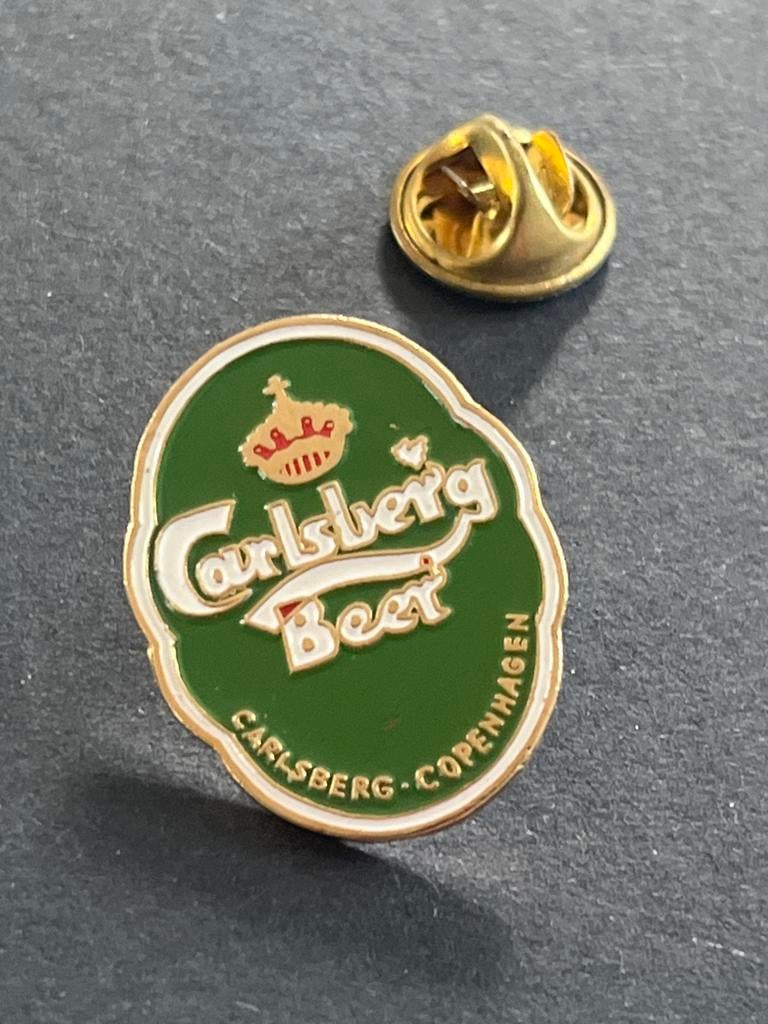 Carlsberg Beer Pin - Vintage Bier Pin, Gebruikt, Carlsberg, Ophalen of Verzenden, Nvt