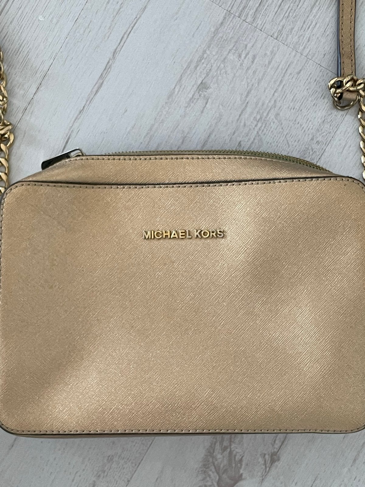 Michael Kors Schoudertasje Goud, Ophalen, Gebruikt, Overige kleuren, Schoudertasje