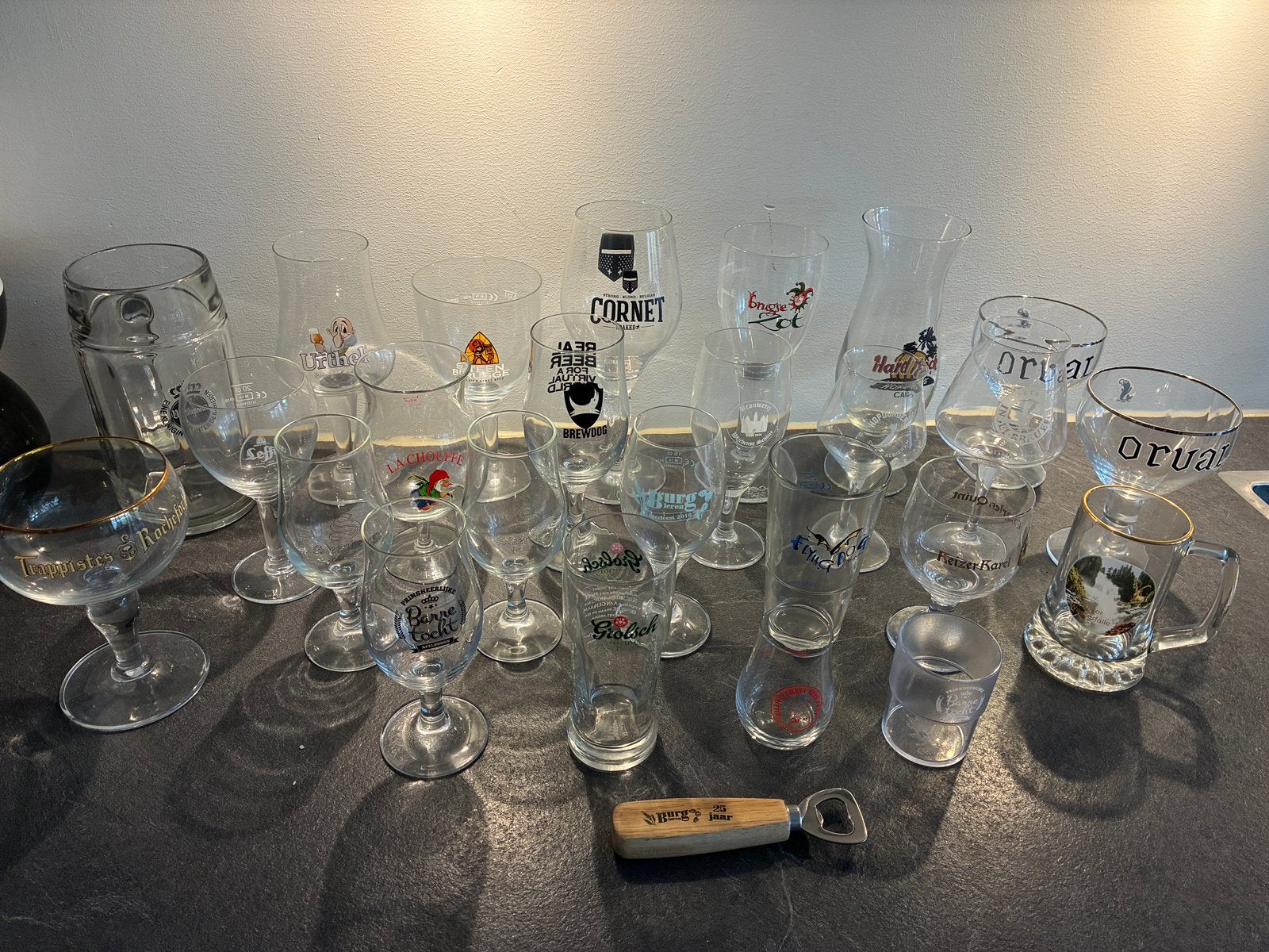 Collectie bierglazen (ook per stuk beschikbaar), Ophalen of Verzenden, Zo goed als nieuw, Bierglas