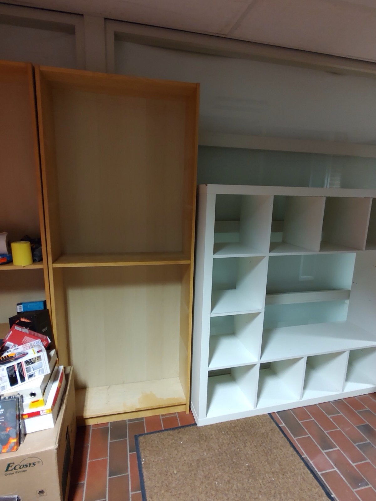 Billy boekenkasten, houten dressoir, ladekast, stellingkast, Ophalen, Gebruikt, 100 tot 150 cm, Met lade(s)