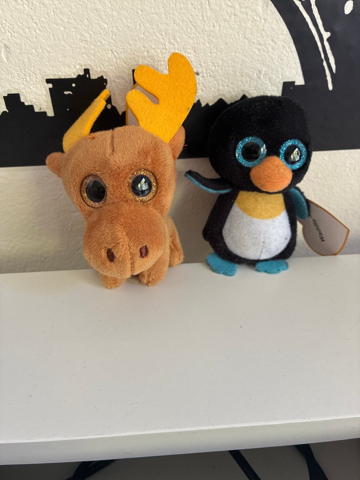Ty Beanie McDonald's knuffels - Eland en Pinguïn, Gebruikt, Verzenden, Overige typen, Met label