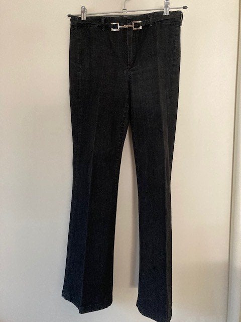 S Max Mara zwarte jeans met gesp, maat 36, Kleding | Dames, S Max Mara, Zwart, Ophalen of Verzenden, Zo goed als nieuw