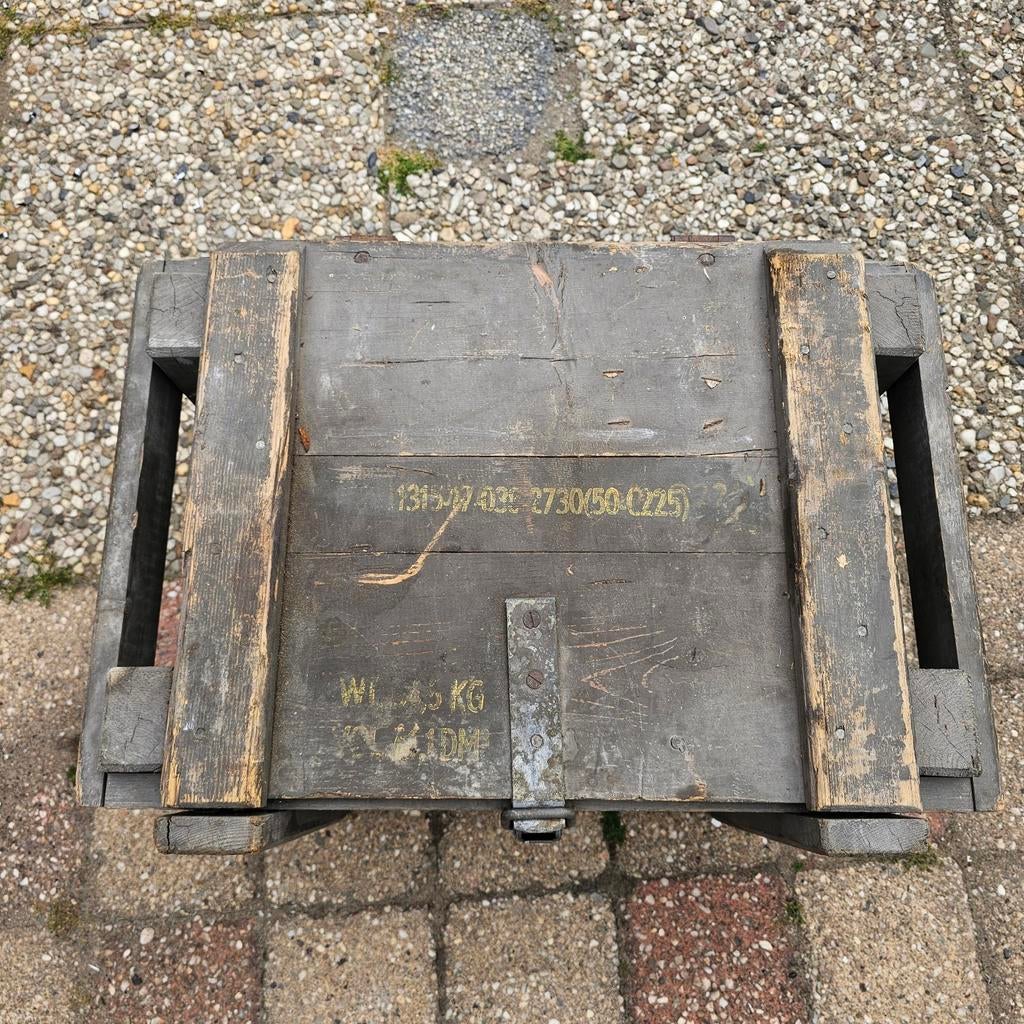 Munitiekist 81mm mortier - Militaria, Ophalen of Verzenden, Overige soorten, Overige gebieden, Kist of Geocache