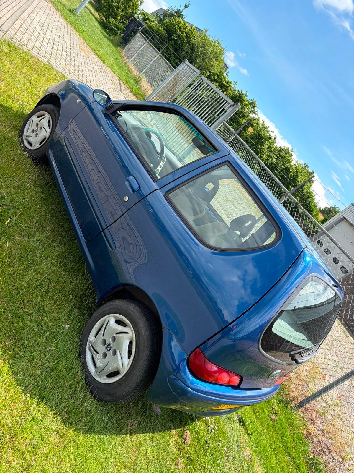 Fiat cinquecento  1.1 2006 Blauw, Auto's, Fiat, Voorwielaandrijving, Origineel Nederlands, 400 kg, Handgeschakeld