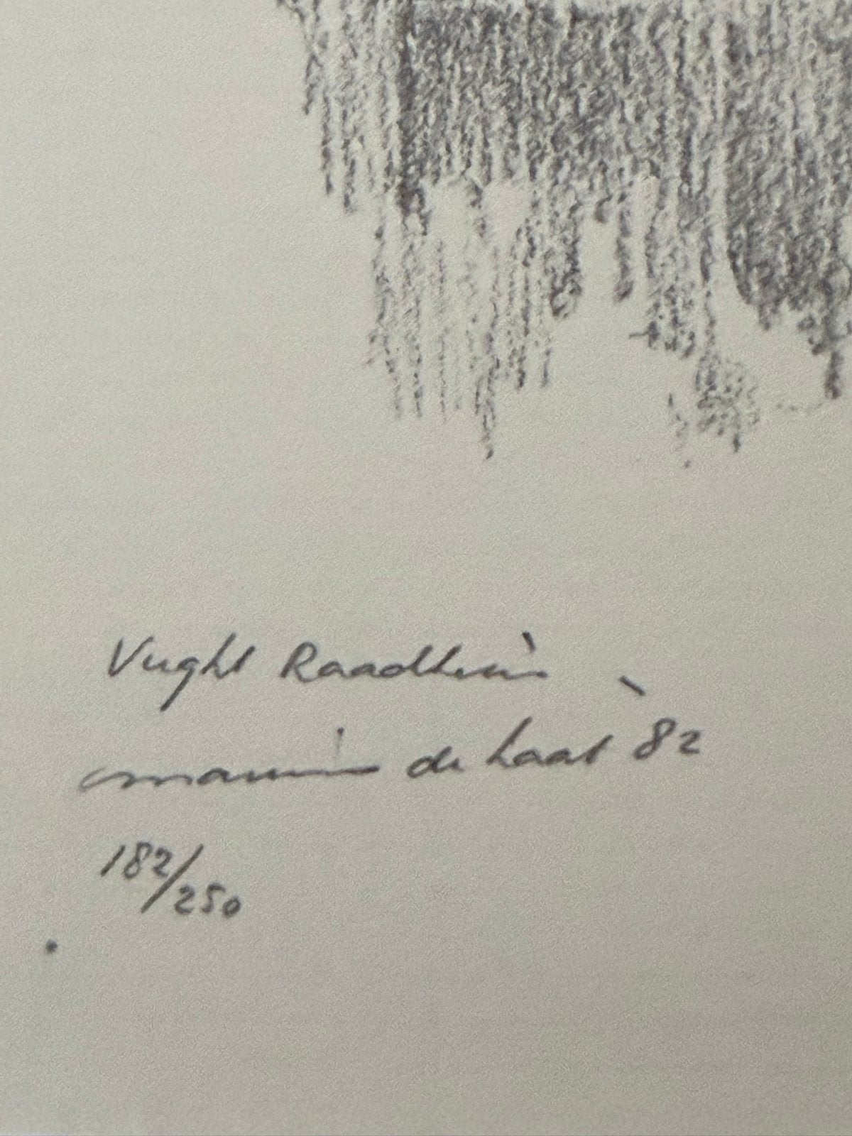 Vught Raadhuis - Marius de Laat (1982) - Lithografie, Ophalen, Architectuur, Lithografie, 1950 - 1999
