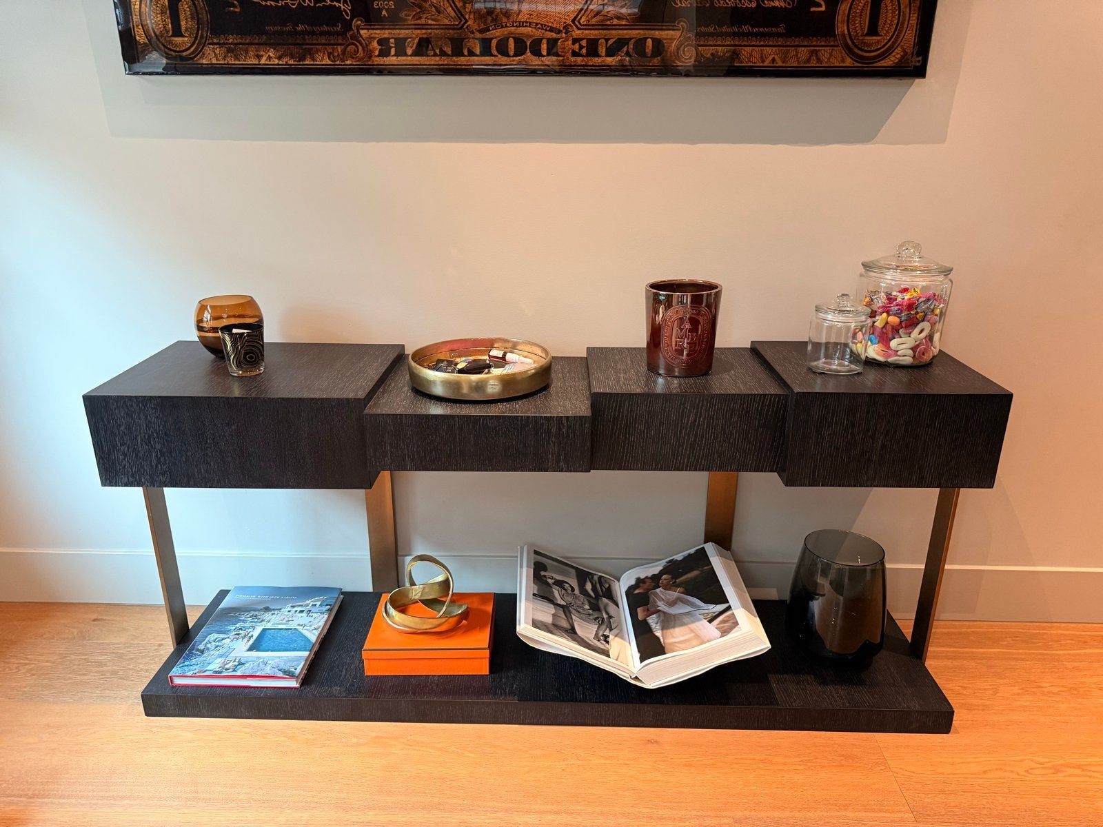 Eichholtz Console Tafel Nerone Side Table - Modern Design, Ophalen, Zo goed als nieuw, 75 cm of meer, 60 cm of meer