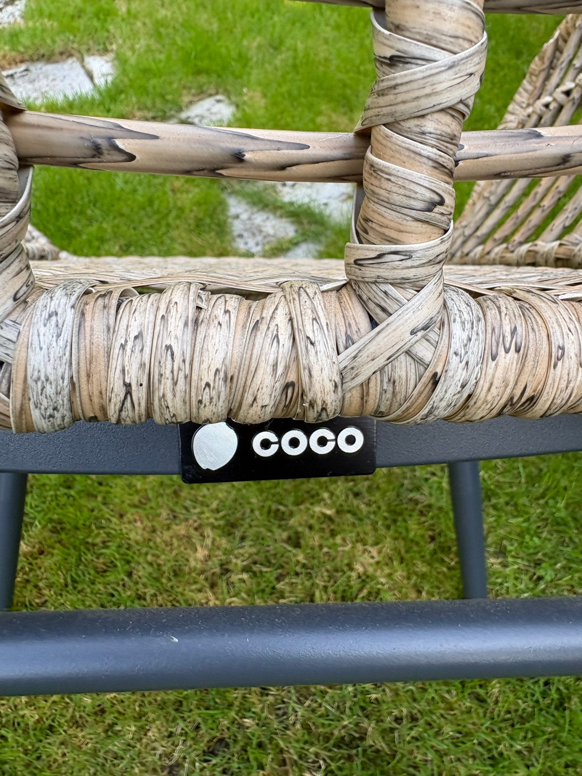 Foto 6 van 4x Tuinstoelen met antraciet metalen onderstel