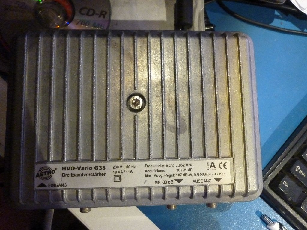 Astro HVO-Vario G38 CATV 30 dB antenneversterker, Ophalen of Verzenden, Gebruikt