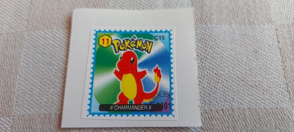 Pokemon postzegel zeldzaam gelimiteerd Charmander, Ophalen of Verzenden, Nieuw, Overige typen
