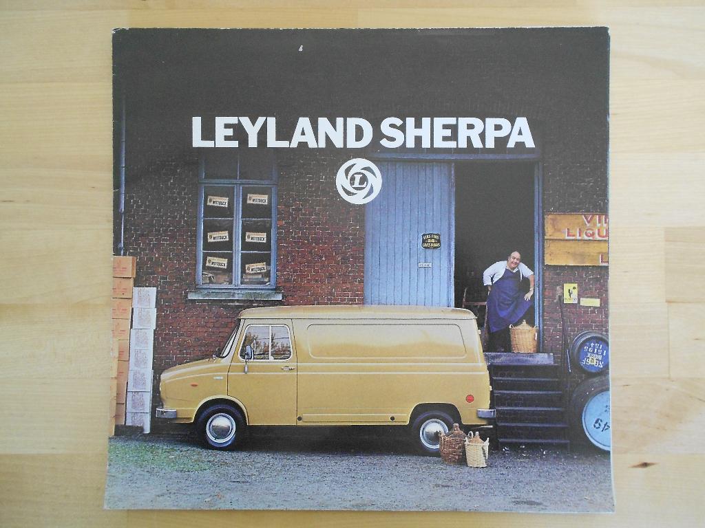 Leyland Sherpa Brochure ca 1975, Ophalen of Verzenden, Zo goed als nieuw, Overige merken, Leyland