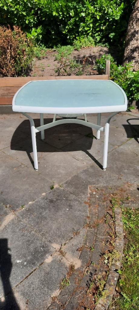 Glazen tafel vierkant, Ophalen, Gebruikt, Vierkant, Overige materialen