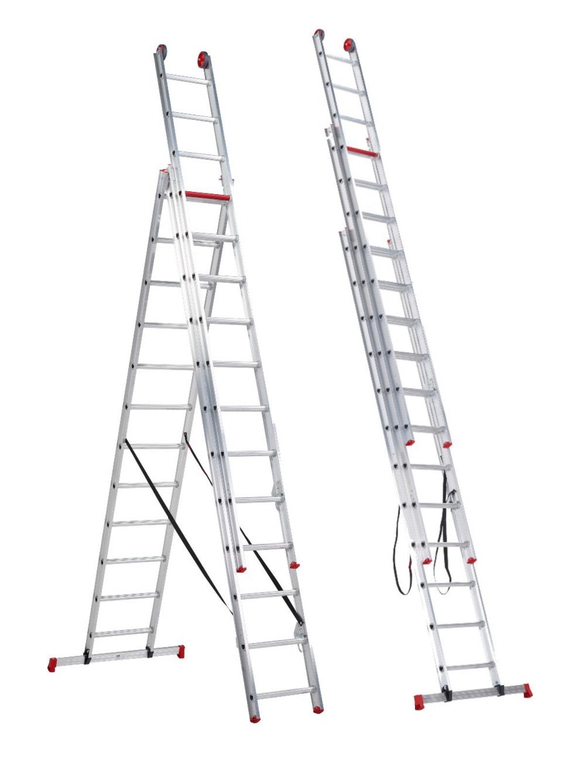 Altrex uitschuifbare reform ladder 3x12 treden, oerdegelijk, Ophalen, Zo goed als nieuw, Ladder, Opvouwbaar of Inschuifbaar
