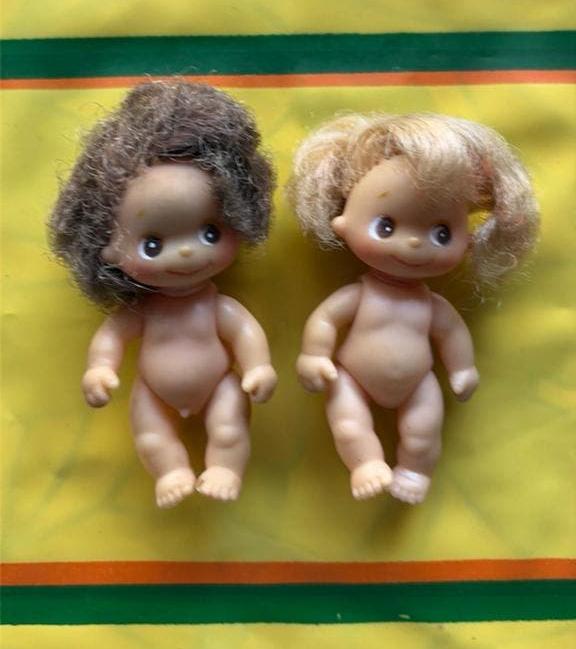 Vintage Sekiguchi Mini Baby Popjes / meisje en jongetje, Ophalen of Verzenden, Gebruikt