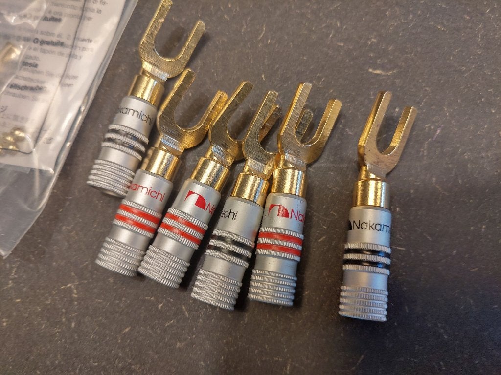 Nakamichi spades, Ophalen, Zo goed als nieuw, Minder dan 2 meter, Luidsprekerkabel