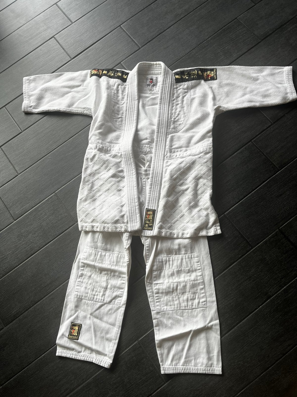 Judopak maat 140 incl groeneband, Sport en Fitness, Vechtsporten en Zelfverdediging, Maat XS of kleiner, Ophalen of Verzenden