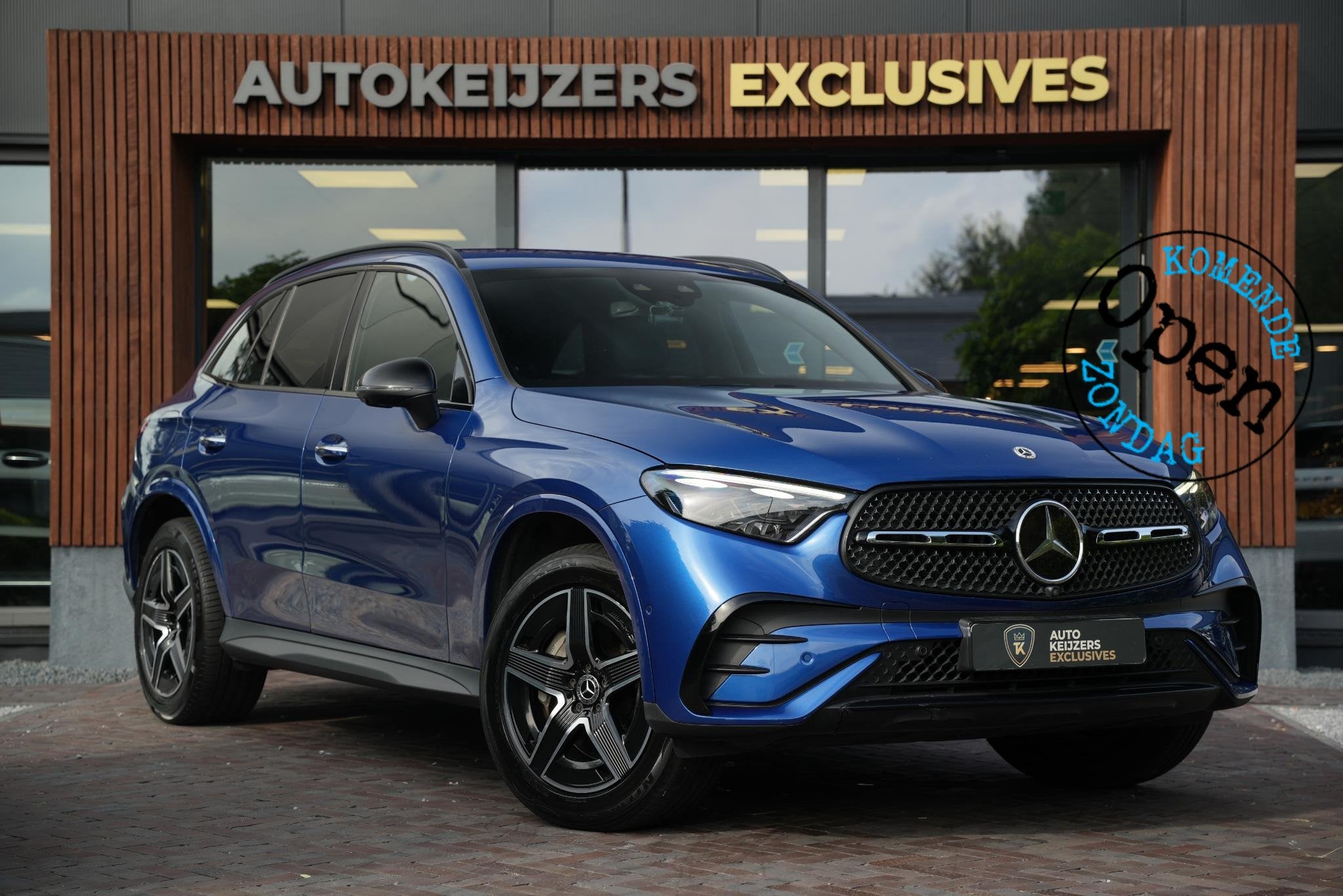 Mercedes-Benz GLC-klasse 300e 4MATIC Business Solution AMG A, Auto's, Gebruikt, 4 cilinders, Leder, Vierwielaandrijving