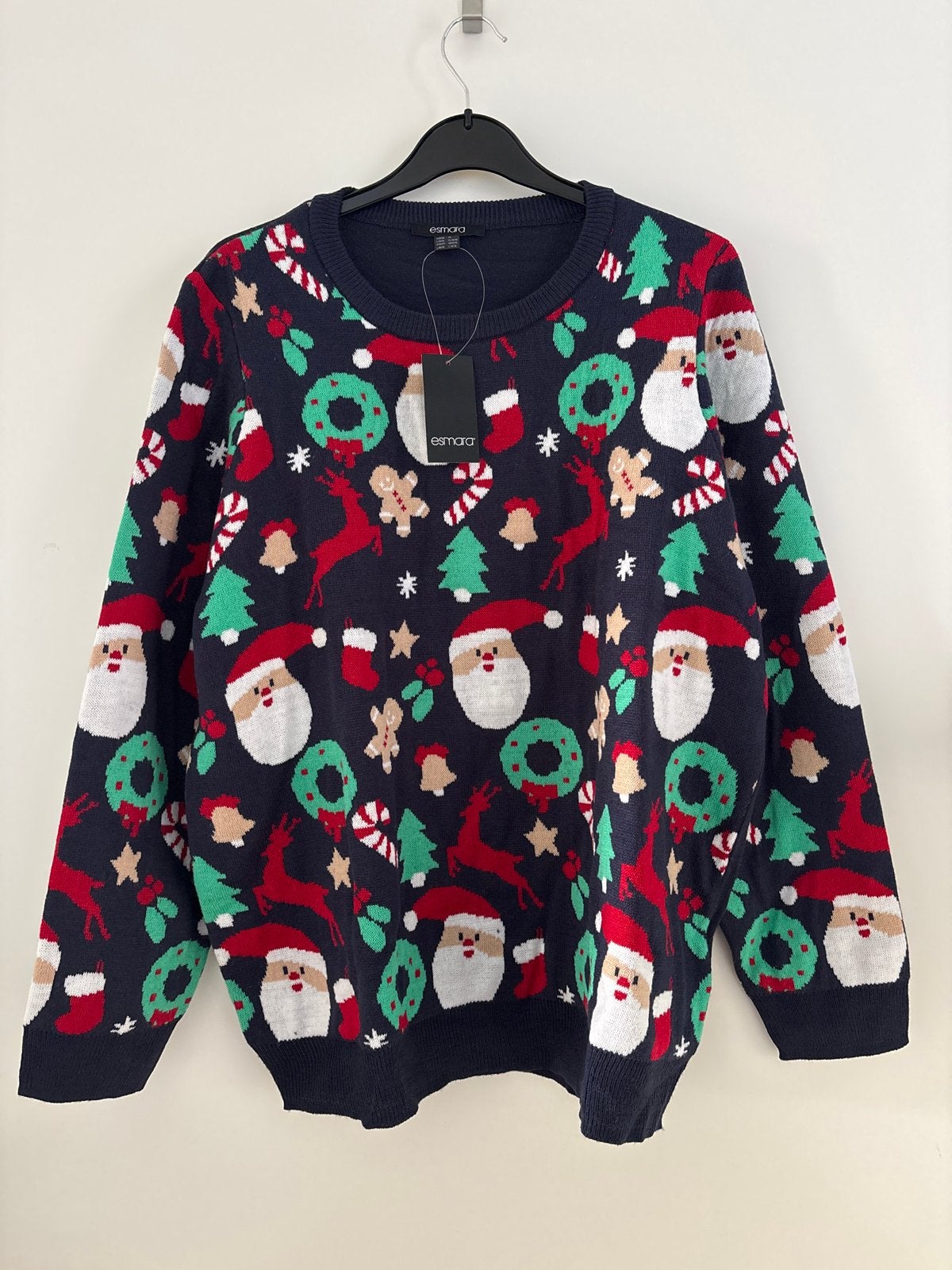 Nieuwe Esmara led  Kersttrui Maat L - Feestelijke print, Ophalen of Verzenden, Nieuw, Maat 42/44 (L), Meerkleurig