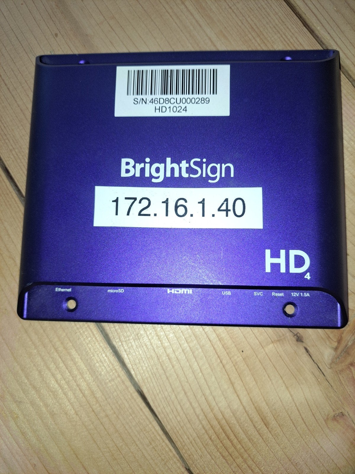 4 BrightSign HD1024 Digital Signage Mediaspeler, Audio, Tv en Foto, Professionele Audio-, Tv- en Video-apparatuur, Zo goed als nieuw