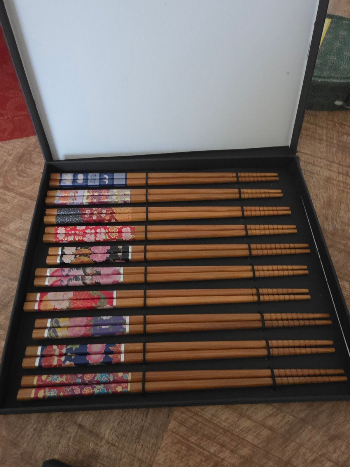 Mooie set eetstokjes in luxe geschenkdoos, Overige typen, Hout, Nieuw, Ophalen of Verzenden