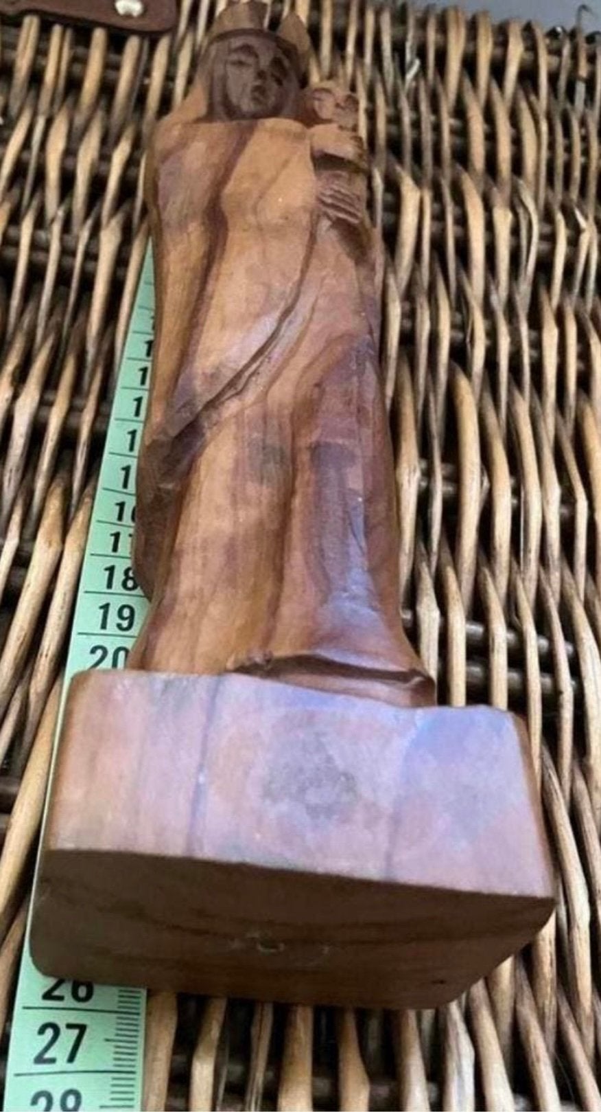 MARIA met haar zoon ,mooi houten beeld !!, Ophalen of Verzenden