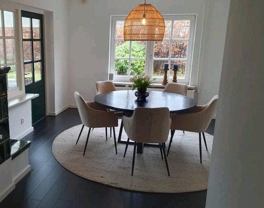 Set van 8 of 6 of 4  beige eetkamerstoelen - zo goed als nie, Ophalen, Overige kleuren, Zo goed als nieuw, Modern, comfortabel