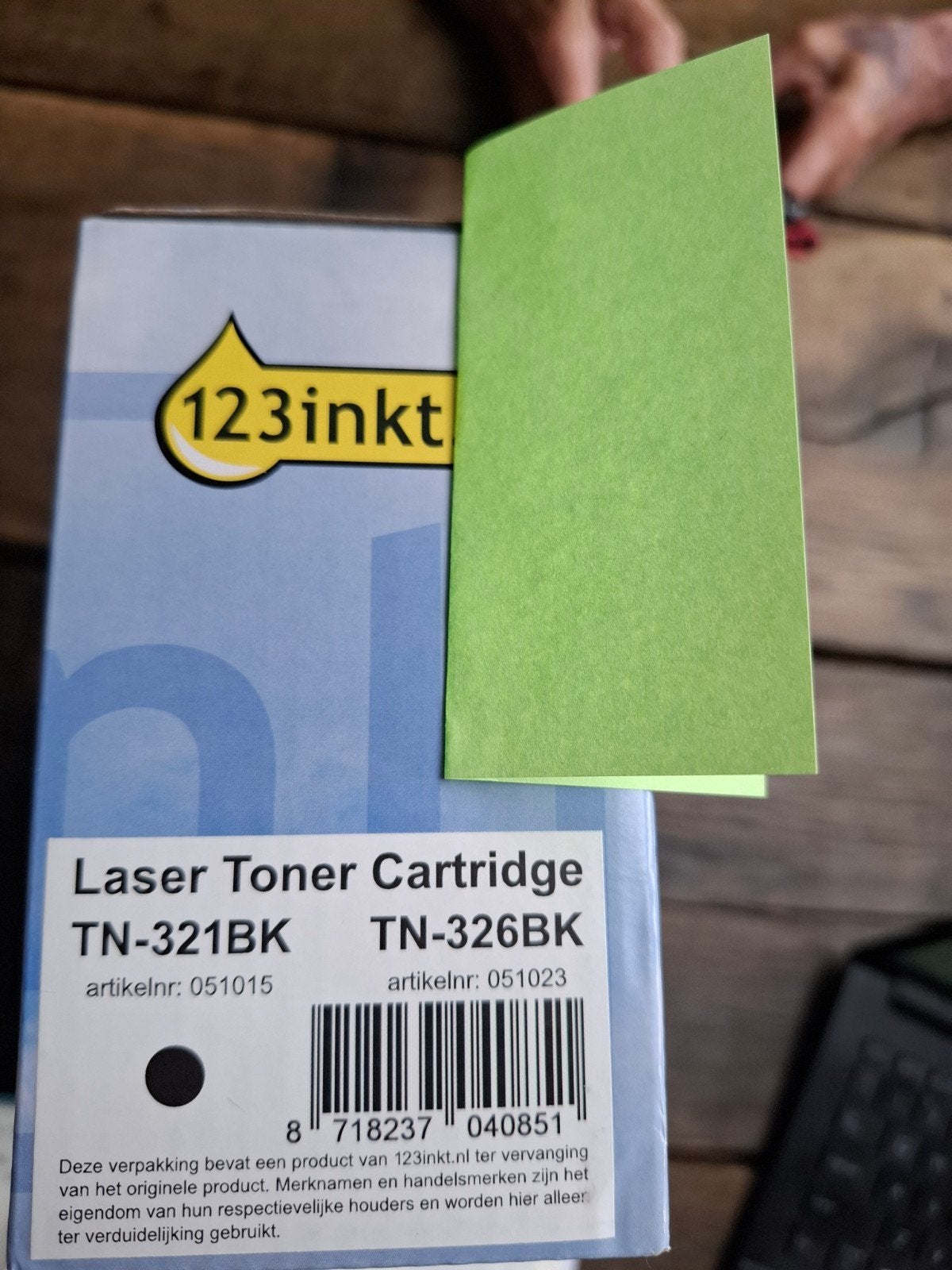 Laser Toner Cartridge TN-321BK / TN-326BK, Computers en Software, Printerbenodigdheden, Ophalen of Verzenden, Nieuw, Toner, 123inkt