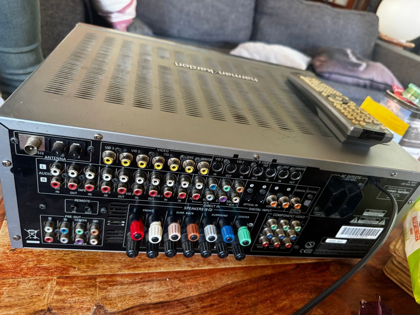 Harman Kardon AVR 235 Receiver met afstandsbediening, Ophalen of Verzenden, Gebruikt, Overige merken