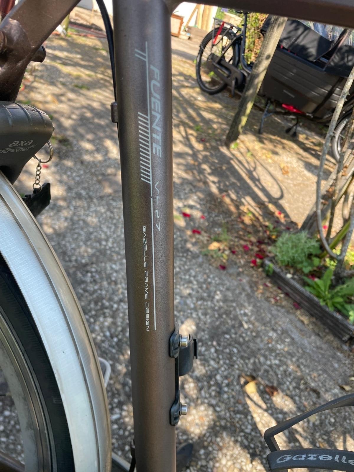 Gazelle Fuente V7 herenfiets, Ophalen, Velgrem, Versnellingen, Gazelle
