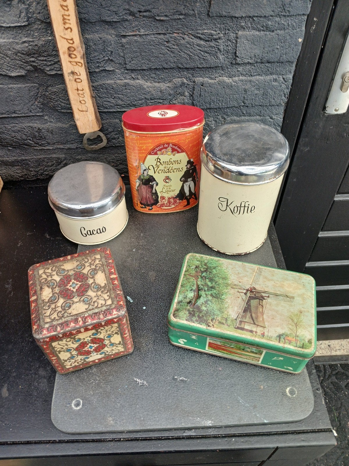5 Vintage Blikken, Ophalen of Verzenden, Gebruikt, Overige