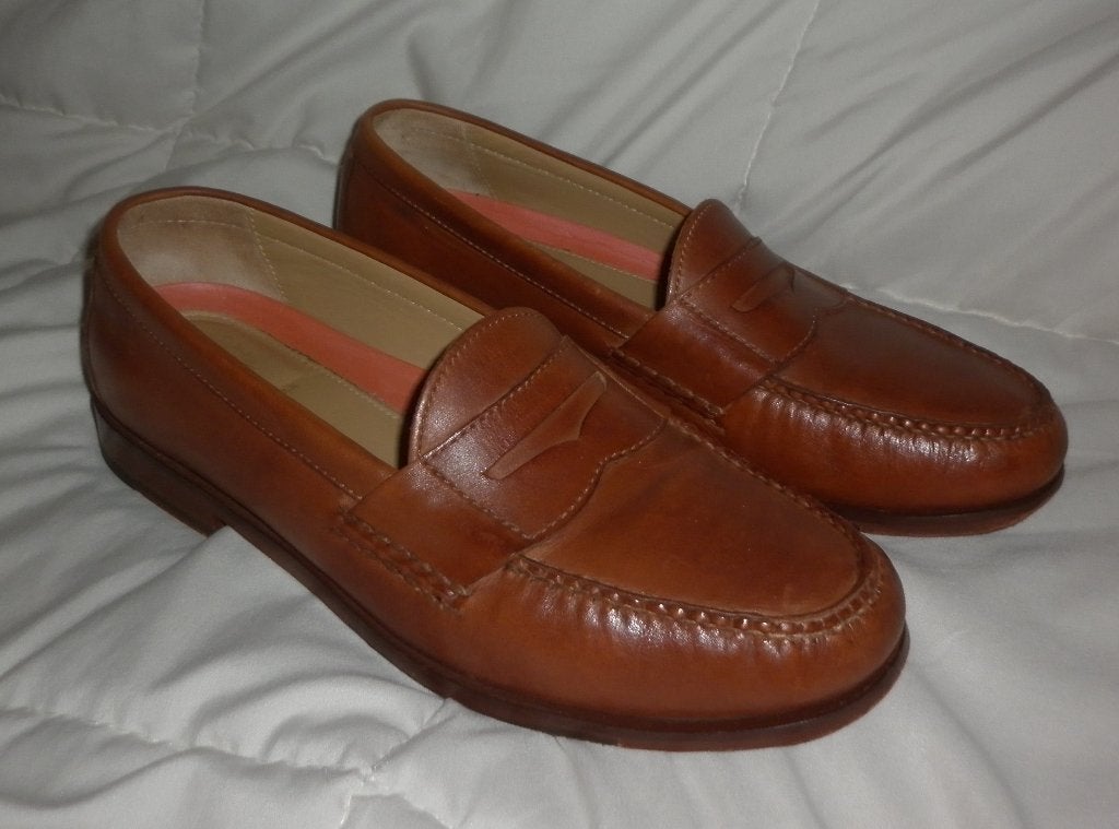 herenschoenen instappers  maat 43 merk: Cole Haan, Loafers, Bruin, Ophalen of Verzenden, Zo goed als nieuw