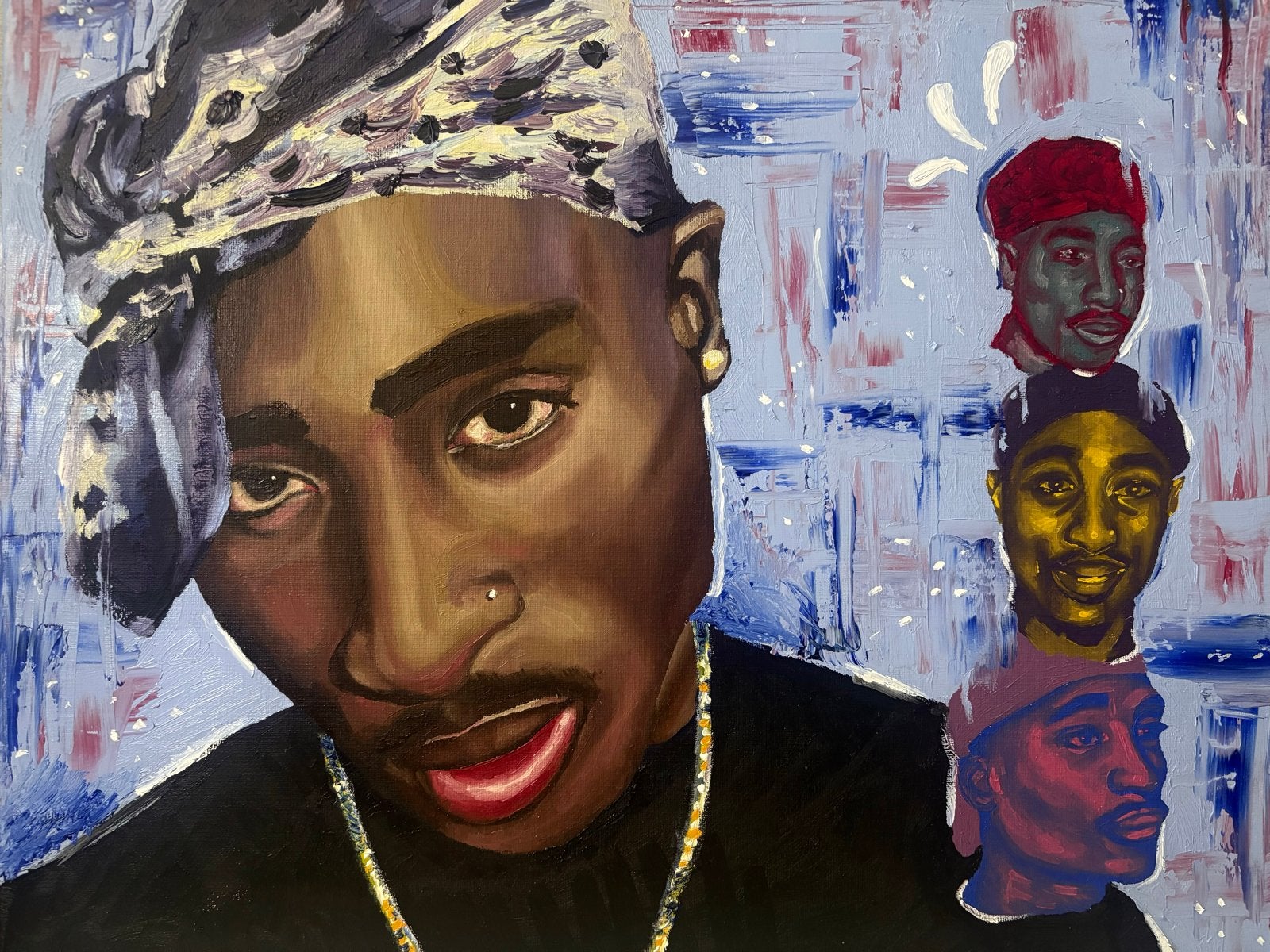 Tupac Shakur Schilderij - Uniek Portret Kunstwerk, Ophalen of Verzenden