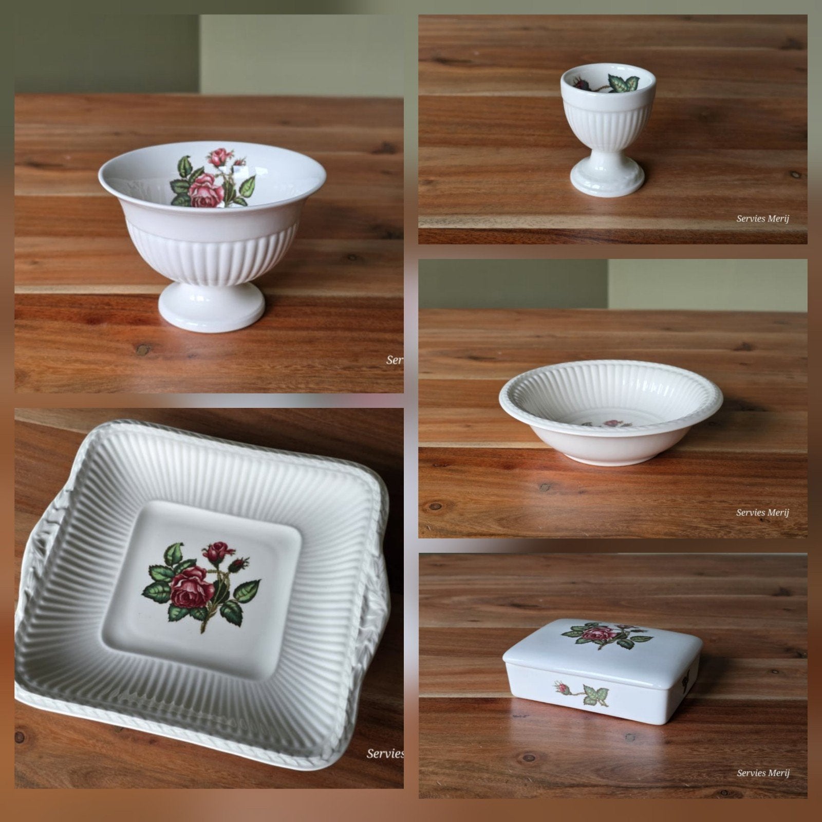 I❤️Wedgwood Moss Rose, Ophalen of Verzenden