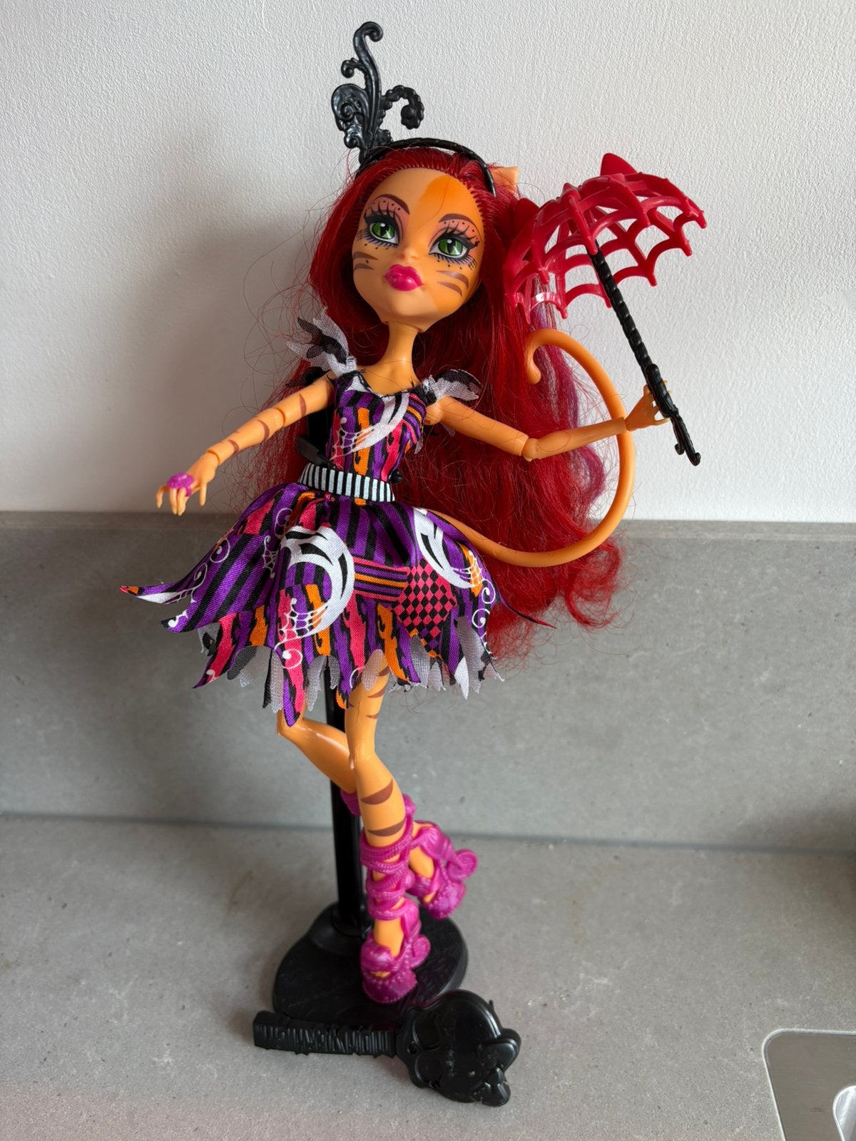 Toralei stripe freak du chic met doos monster high, Ophalen of Verzenden, Zo goed als nieuw
