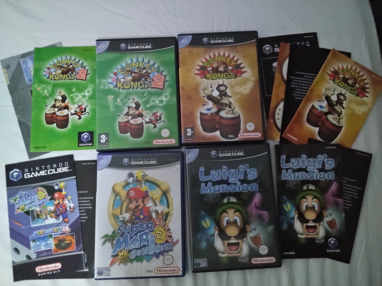 Nintendo GameCube : Donkey Konga, Super Mario, Luigi's, Spelcomputers en Games, Avontuur en Actie, Gebruikt, Verzenden, 1 speler