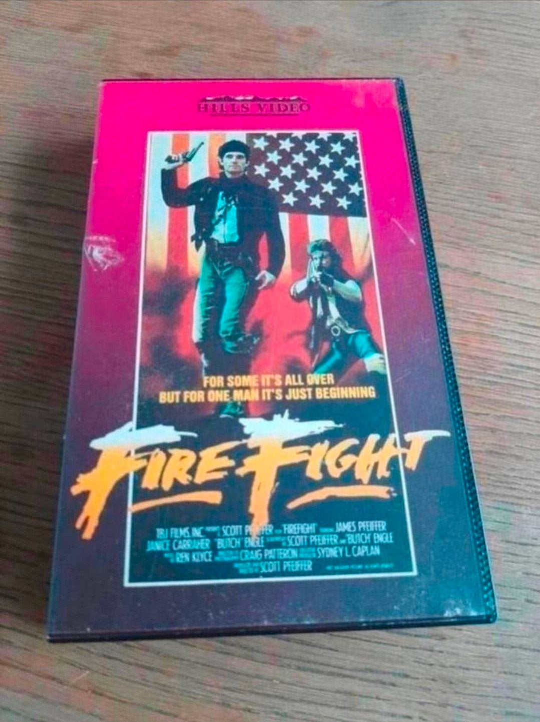 Fire Fight videoband., Gebruikt, Vanaf 16 jaar, Ophalen of Verzenden, Actie en Avontuur
